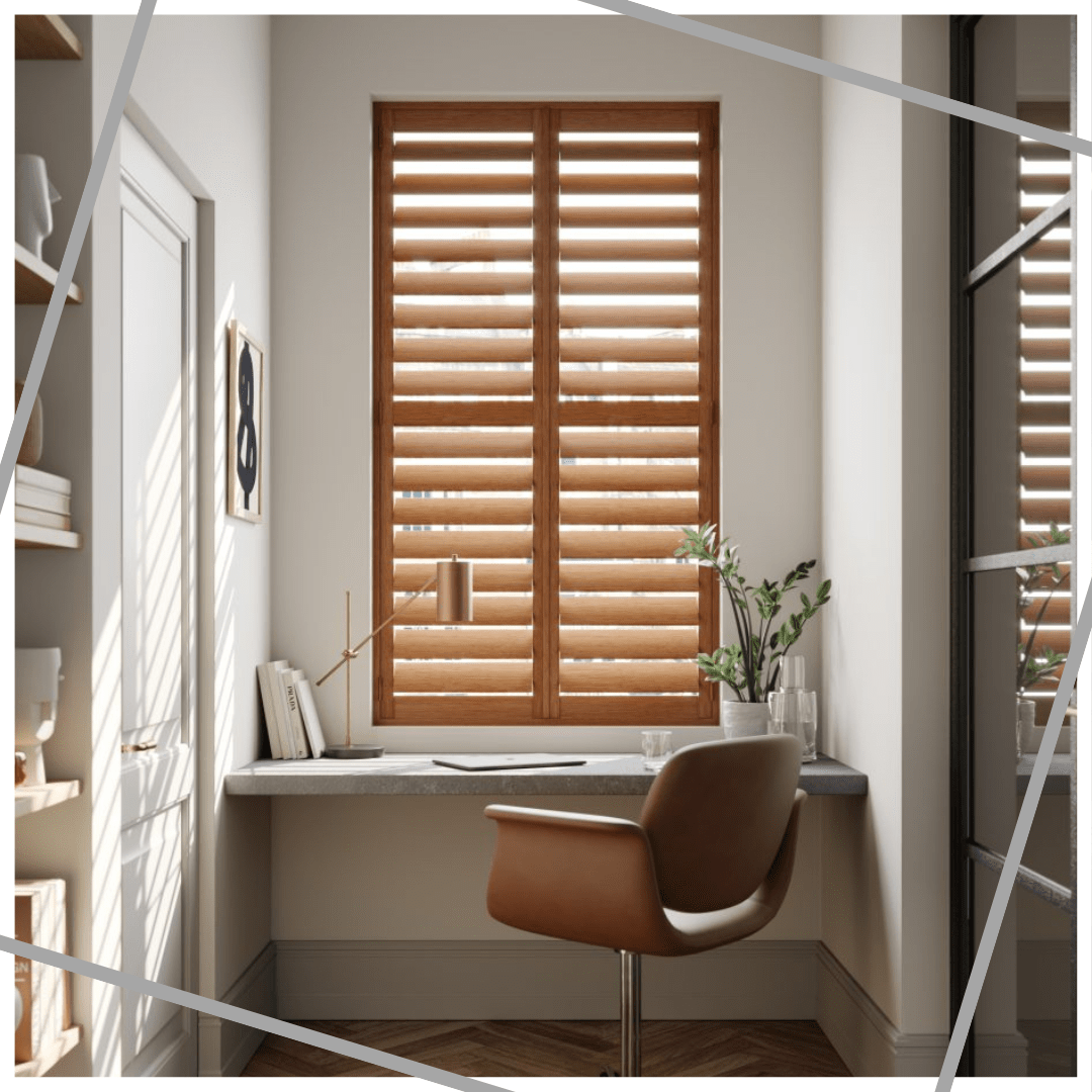 Full Height Shutters in home office