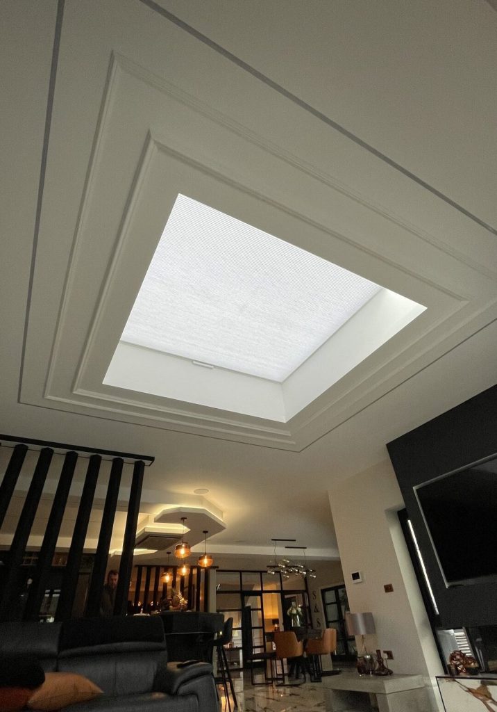 Motorised Lantern roof blinds